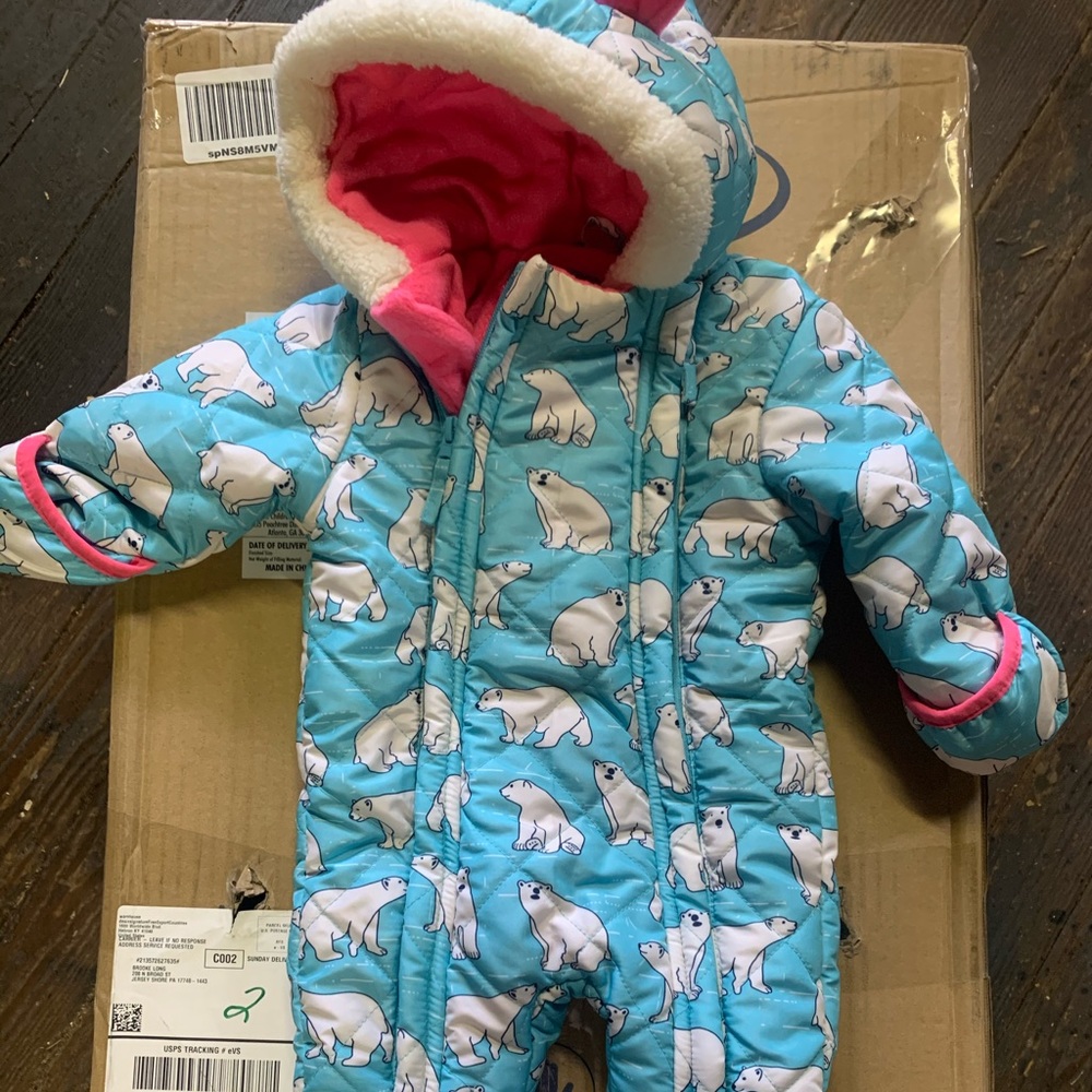 Girls snowsuit 3-6m
